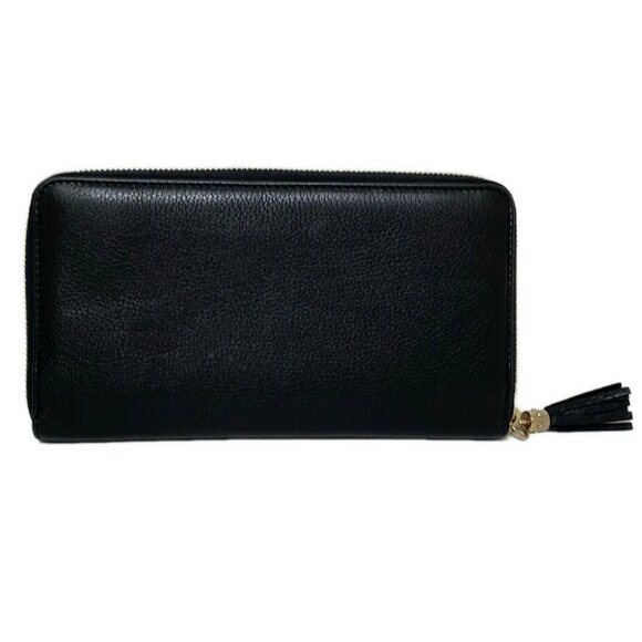 Auth GUCCI Soho 291102 Black Leather - Long Wallet - Picture 1 of 6